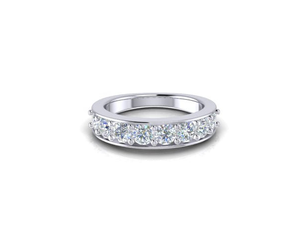 Emily Round Diamond, Shared-Prong Channel-Set Band (1.29cttw.)