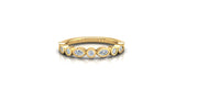 Alessia Marquise And Round Diamond Stackable Band (0.33cttw.)