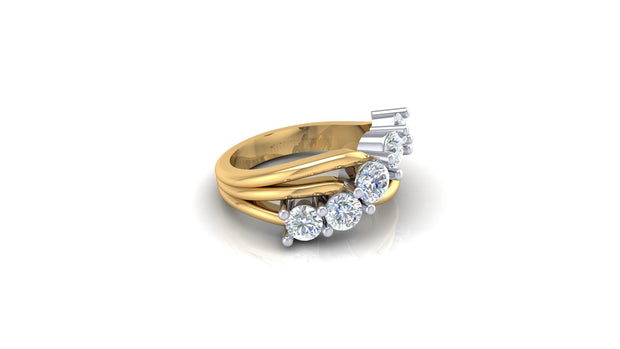 Martinique Two-Tone Diamond Fashion Ring (1.40cttw)