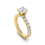 Cindy Hidden Halo Diamond Engagement Ring (2.42cttw.)
